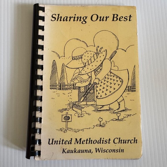 Vintage United Methodist Church Kaukauna WI Cookbook Midwest Recipes - Picture 1 of 7